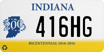 IN license plate 416HG