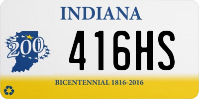 IN license plate 416HS