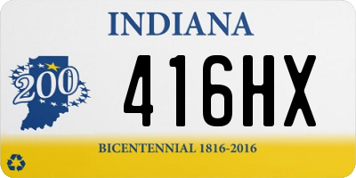 IN license plate 416HX