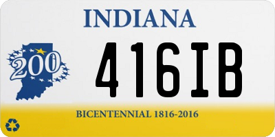 IN license plate 416IB