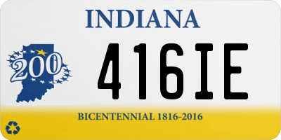 IN license plate 416IE