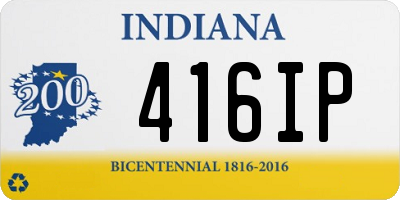 IN license plate 416IP