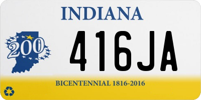 IN license plate 416JA