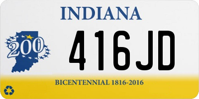 IN license plate 416JD