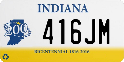 IN license plate 416JM