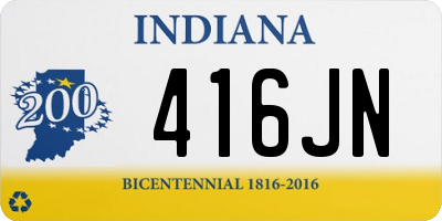 IN license plate 416JN