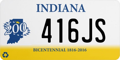 IN license plate 416JS