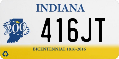 IN license plate 416JT