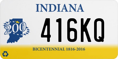 IN license plate 416KQ