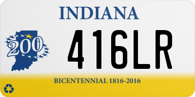 IN license plate 416LR