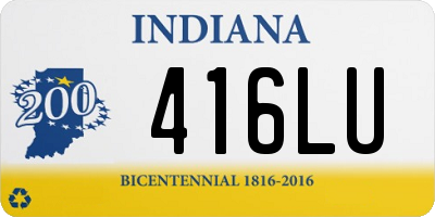 IN license plate 416LU