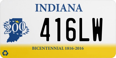 IN license plate 416LW