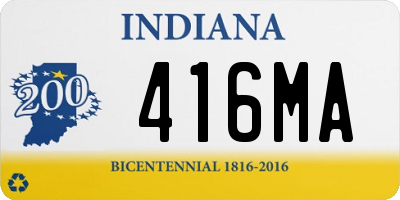 IN license plate 416MA