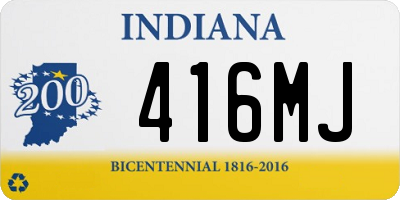 IN license plate 416MJ