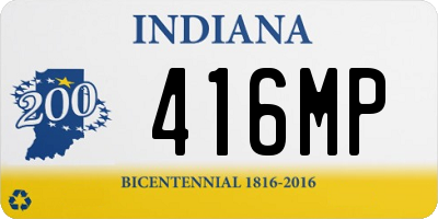 IN license plate 416MP