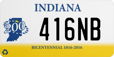 IN license plate 416NB