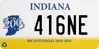 IN license plate 416NE