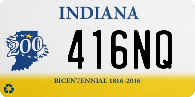 IN license plate 416NQ