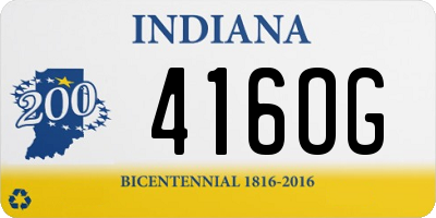 IN license plate 416OG