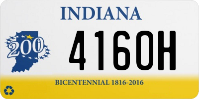 IN license plate 416OH
