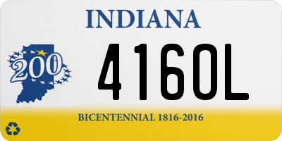 IN license plate 416OL