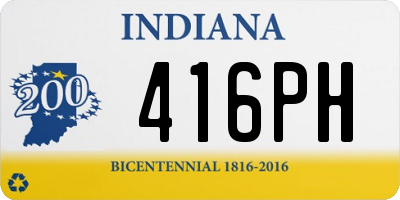 IN license plate 416PH