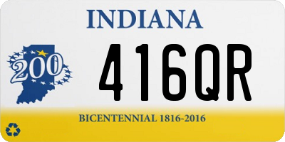 IN license plate 416QR