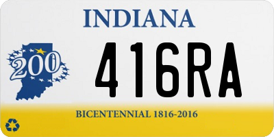 IN license plate 416RA