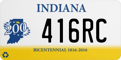 IN license plate 416RC