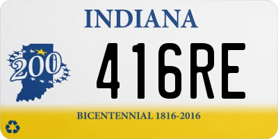 IN license plate 416RE