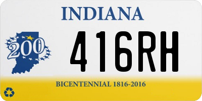 IN license plate 416RH