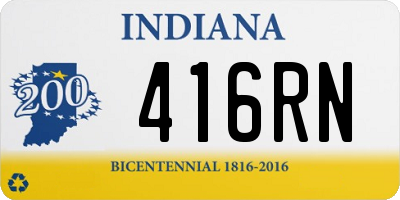 IN license plate 416RN