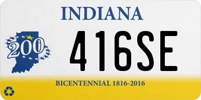 IN license plate 416SE