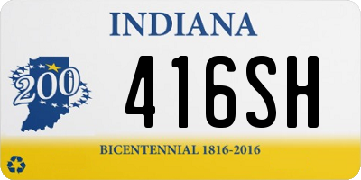 IN license plate 416SH