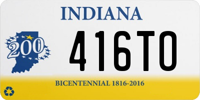 IN license plate 416TO