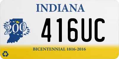 IN license plate 416UC