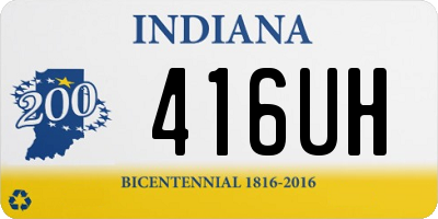 IN license plate 416UH
