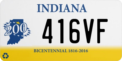 IN license plate 416VF