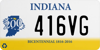 IN license plate 416VG