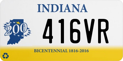 IN license plate 416VR