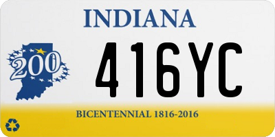 IN license plate 416YC