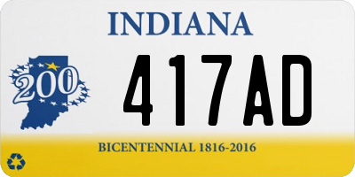 IN license plate 417AD