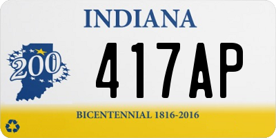 IN license plate 417AP