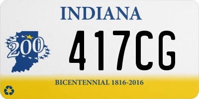 IN license plate 417CG