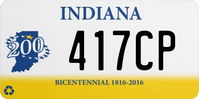 IN license plate 417CP