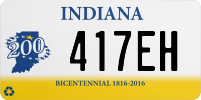 IN license plate 417EH