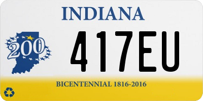 IN license plate 417EU