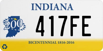 IN license plate 417FE