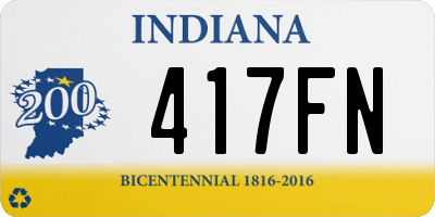 IN license plate 417FN