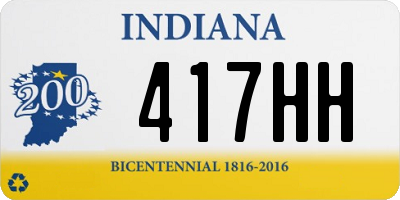 IN license plate 417HH